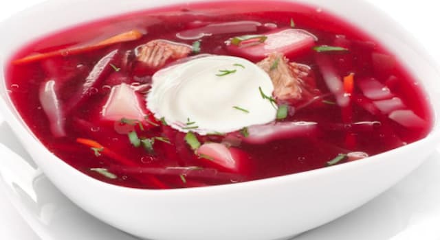 Société Question: Le borsch fait partie de la cuisine traditionnelle de quel pays ?