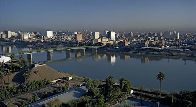 Geography Trivia Question: The capital of Iraq is located on which river?