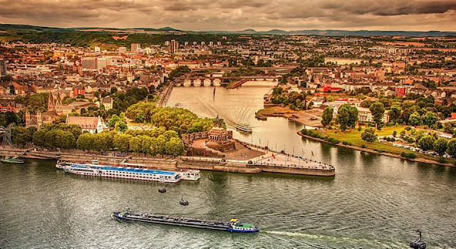 Geography Trivia Question: In which mountains does the Rhine River begin?