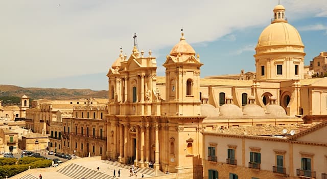History Trivia Question: Which architectural style is outstanding in the city of Noto, Italy?