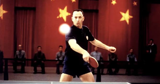 Movies & TV Trivia Question: Which country does Forrest Gump travel to as part of the All-American Ping-Pong Team?