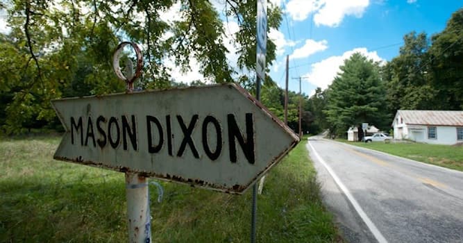 Geography Trivia Question: Which of these US states does not form one of the four on the demarcation line of the Mason-Dixon line?