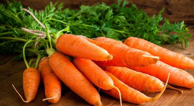 Science Trivia Question: Carrots are rich in beta-carotene which the human body converts into which vitamin?