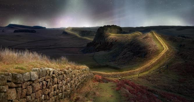Culture Trivia Question: What is the distance of the Roman defensive fortification Hadrian's Wall in the north of England?