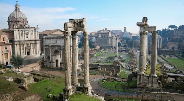 Cultuur Trivia Vraag: Waar bevindt zich de Tempel van Vespasianus en Titus?