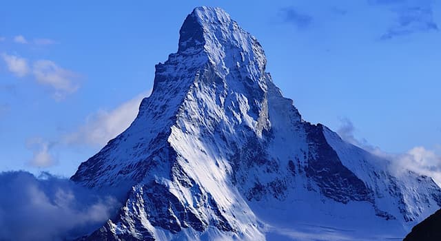 Geography Trivia Question: The Matterhorn is on the border of which two countries?