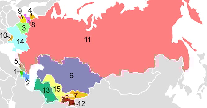 Geografia Pytanie-Ciekawostka: Które z tych krajów należały do ZSRR do 1991 roku?