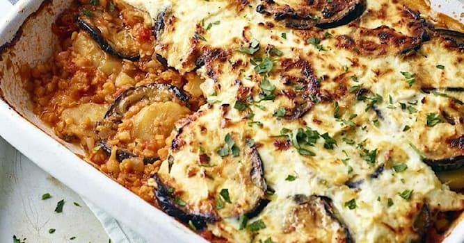 Cultura Pregunta Trivia: ¿Qué verdura se usa en la moussaka griega tradicional?