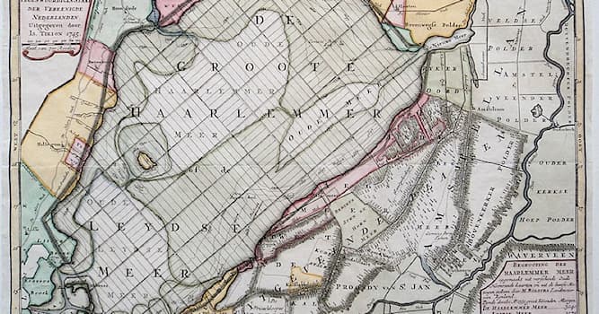 Geschiedenis Trivia Vraag: In welk jaar viel het Haarlemmermeer tussen Haarlem en Amsterdam droog nadat deze was droog gemaald?