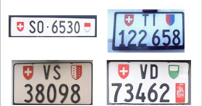Sociedad Pregunta Trivia: ¿Cuál de estos coches matriculados en Suiza procede de un cantón cuya lengua oficial es el italiano?