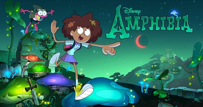 Films & TV Trivia Vraag: In de Disney serie 'Amphibia' beland de 13-jarige Anne in Amphibia. Hoe kwam ze hier terecht?