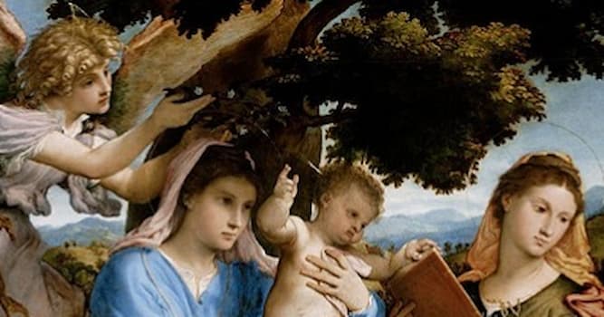 Culture Question: " La Vierge à l’Enfant avec sainte Catherine et saint Thomas " est l’œuvre de quel artiste ?