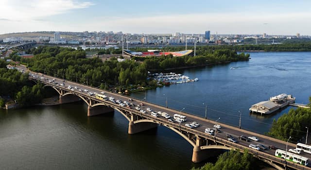 Géographie Question: Quel fleuve traverse la ville de Krasnoïarsk en Russie ?