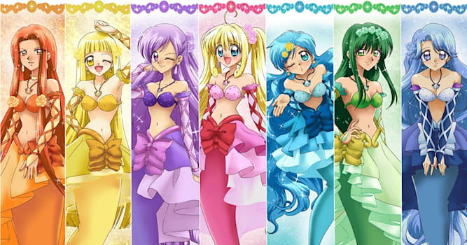 Cinema & TV Domande: Quali sono i nomi delle principesse sirene nell'anime giapponese "Mermaid Melody"?
