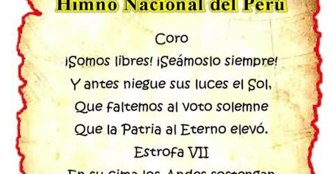 Historia Pregunta Trivia: ¿Quién cantó por primera vez el himno nacional del Perú?