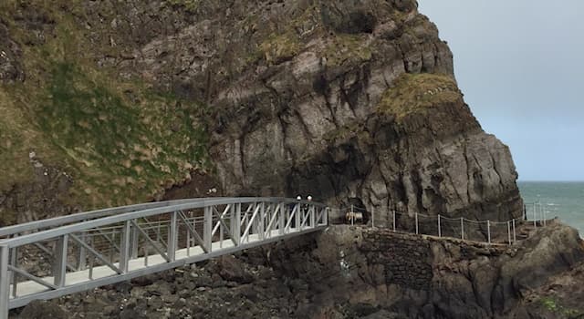 Geography Trivia Question: The Gobbins cliff-face path is located in which country of the United Kingdom?