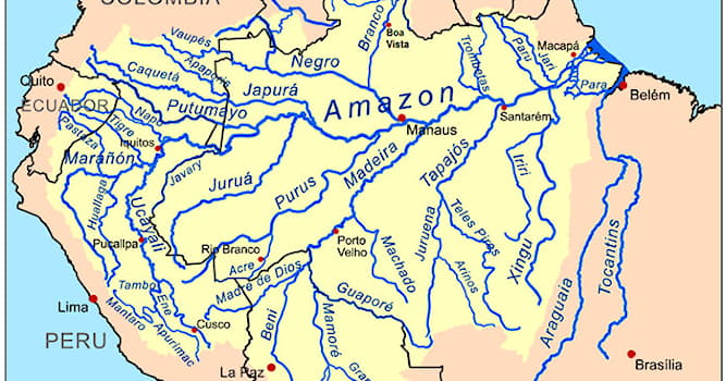 Coğrafya Trivia Sorusu: Güney Amerika'nın en uzun nehrinin adı nedir?