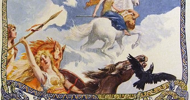 Geschichte Wissensfrage: Aus wessen Gefolgschaft kommen in der nordischen Mythologie "die Walküren" (weibliche Geistwesen)?