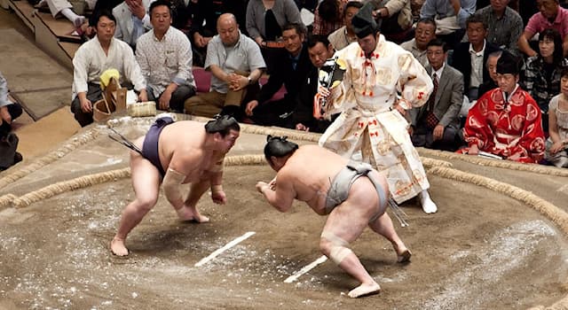 Sport Wissensfrage: In welchem Jahr findet sich die erste schriftliche Erwähnung des japanischen Ringkampfes "Sumō"?