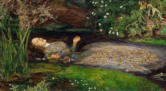 Kultur Wissensfrage: Wie heißt dieses Gemälde von John Everett Millais, das die Figur aus Shakespeares Tragödie "Hamlet" darstellt?