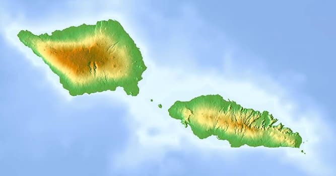Geographie Wissensfrage: Welcher Inselstaat besteht aus zwei großen Inseln, Savaiʻi und Upolu, und 8 kleineren Inseln?
