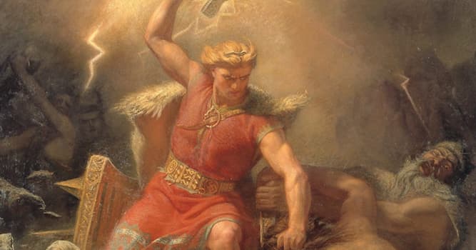 Культура Запитання-цікавинка: Хто в скандинавській міфології є богом грому і бурі?