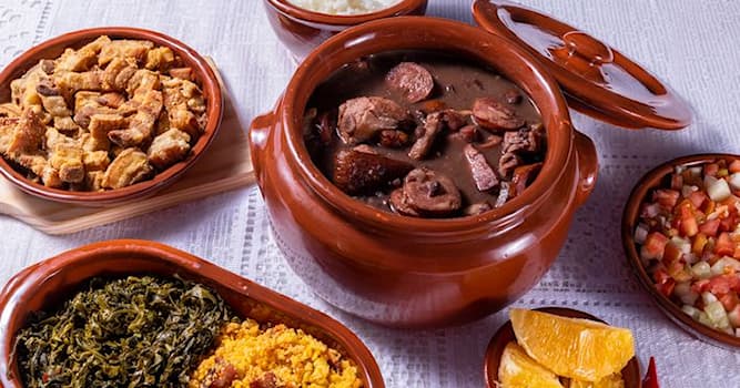 Cultura Pergunta Trivial: A feijoada é um prato típico de qual país?