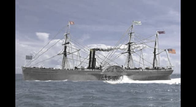History Trivia Question: What caused the sinking of the paddle steamer SS Arctic in 1854?
