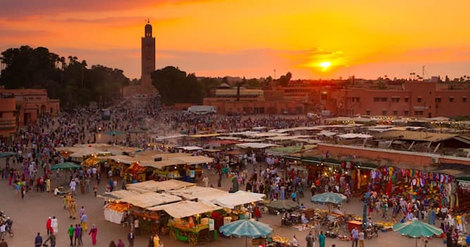 Geography Trivia Question: Which Moroccan city is known as the "red city", or the "pearl of the south"?