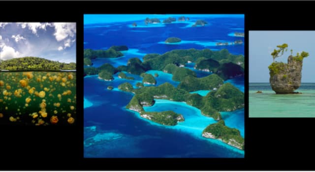 Geography Trivia Question: Where is the Rock Islands Southern Lagoon located?