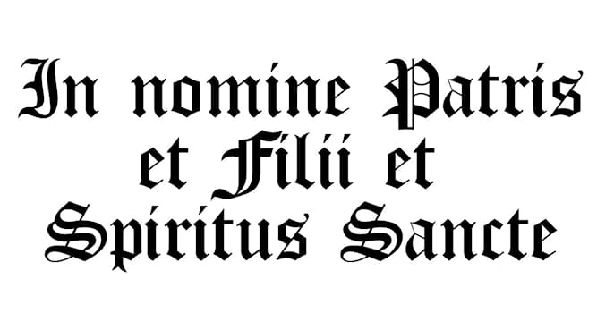 Wetenschap Trivia Vraag: In welke taal is de uitspraak "In nomine Patris et Filii et Spiritus Sancti"?