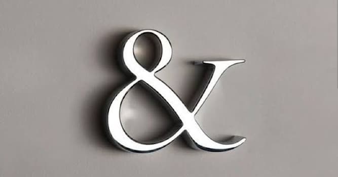 Society Trivia Question: What is the "&" (the and symbol) called?