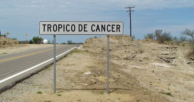Geography Trivia Question: The Tropic of Cancer passes through how many countries?
