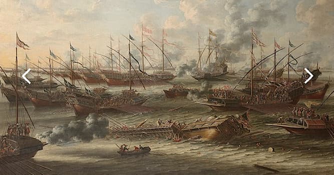 Geschiedenis Trivia Vraag: Slag bij Lepanto was de grootste zeeslag in de Westerse geschiedenis. Welke partijen streden daar?