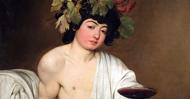 Cultuur Trivia Vraag: Welke Italiaanse barokschilder schilderde vroeg in zijn carrière deze sensuele Bacchus?