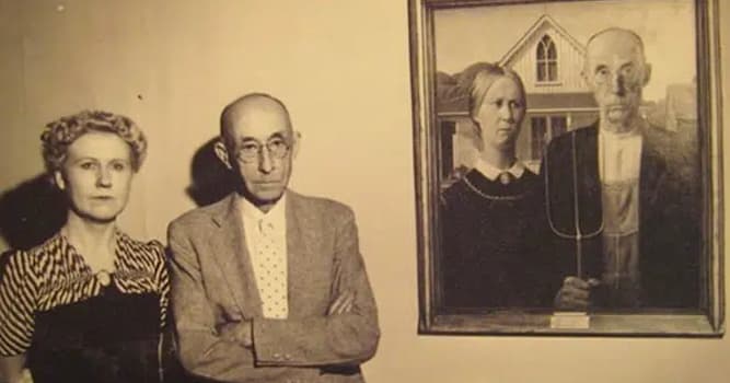 Cultuur Trivia Vraag: Hoe heet dit beroemde wereldschilderij van Grant Wood?