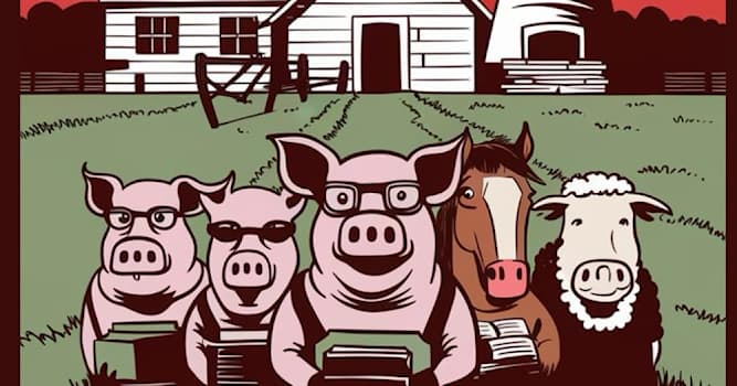 Cultuur Trivia Vraag: Wie schreef het boek Animal Farm (1945)?