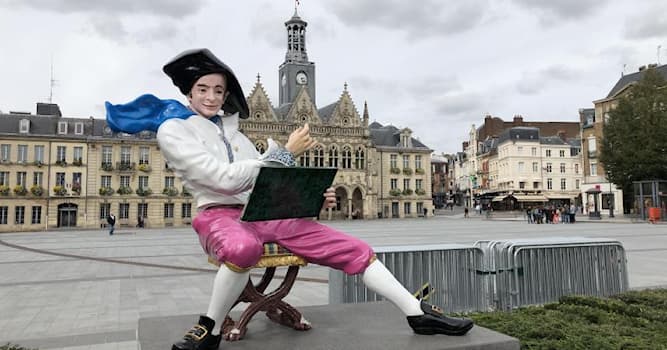 Cultuur Trivia Vraag: Welke bekende schilder wordt in Saint-Quentin vereerd met die beeld?