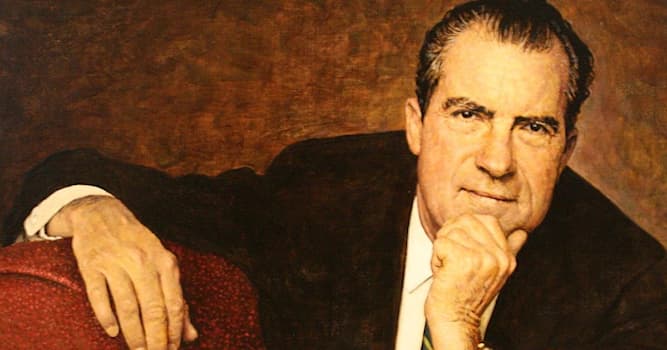 Cultuur Trivia Vraag: Welke beroemde Amerikaanse schilder maakte dit portret van Richard Nixon?