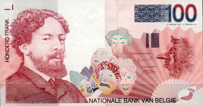 Cultuur Trivia Vraag: Welke schilder stond er afgebeeld op het laatste bankbiljet van 100 Belgische frank?