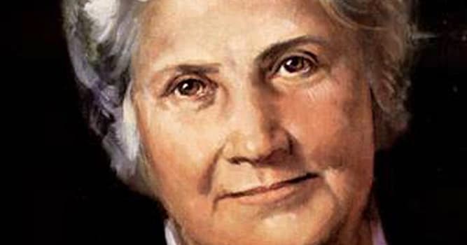 Geschiedenis Trivia Vraag: Wie was Maria Montessori?