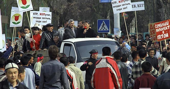 historia Pytanie-Ciekawostka: Tulipanowa rewolucja w 2005 roku miała miejsce w jakim kraju?