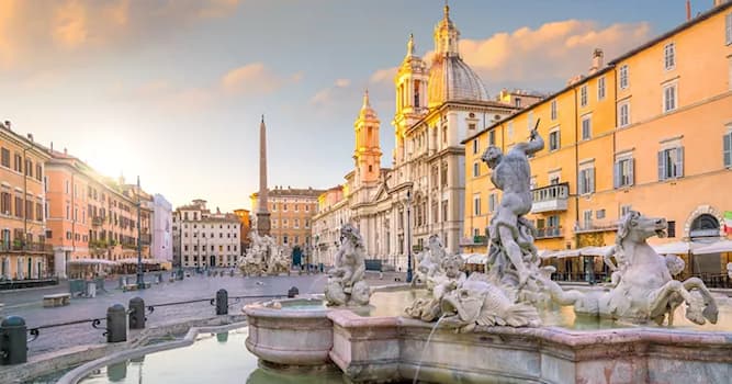 Aardrijkskunde Trivia Vraag: Hoe heet dit beroemde plein in Rome?