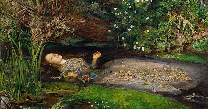 Cultuur Trivia Vraag: Van welke Britse schilder is Ophelia het bekendste werk?