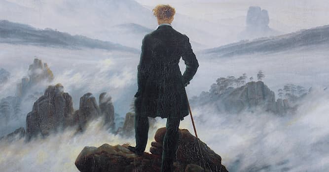 Cultuur Trivia Vraag: Waar in Duitsland vond Caspar David Friedrich inspiratie voor De Wandelaar Boven de Nevelen?