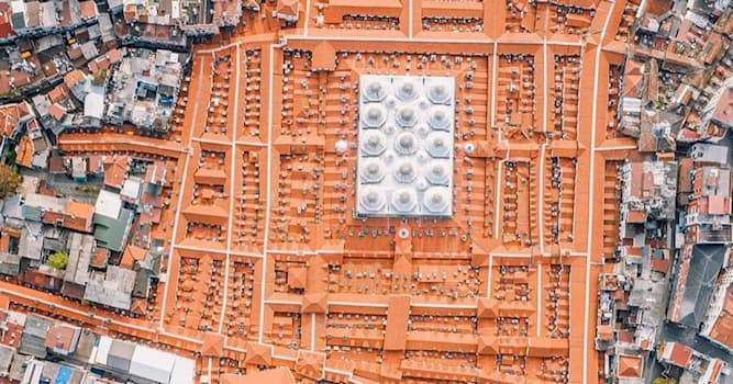 Aardrijkskunde Trivia Vraag: Wat zie je opgebeeld op deze luchtfoto?