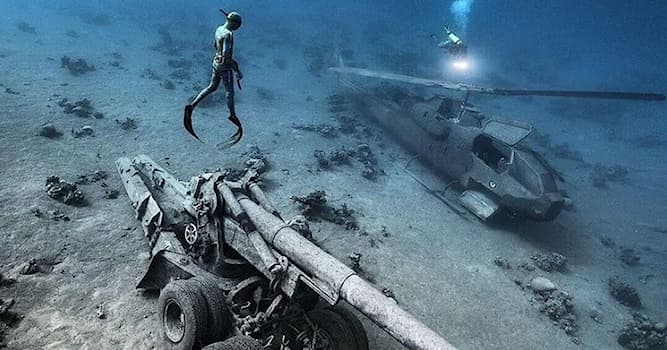 Aardrijkskunde Trivia Vraag: Welk land heeft het eerste onderwater militair museum?