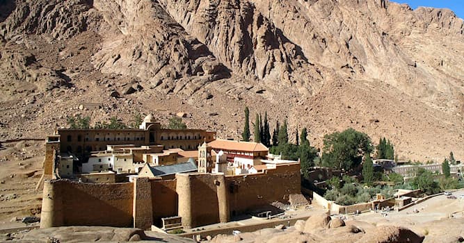 Aardrijkskunde Trivia Vraag: Hoe heet dit bekende klooster in de Egyptische Sinaïwoestijn?
