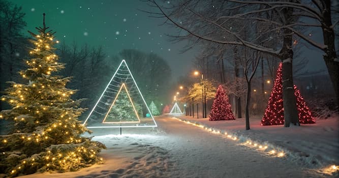 Kultura Pytanie-Ciekawostka: Który symbol świąteczny ozdabia się światłami w grudniu?