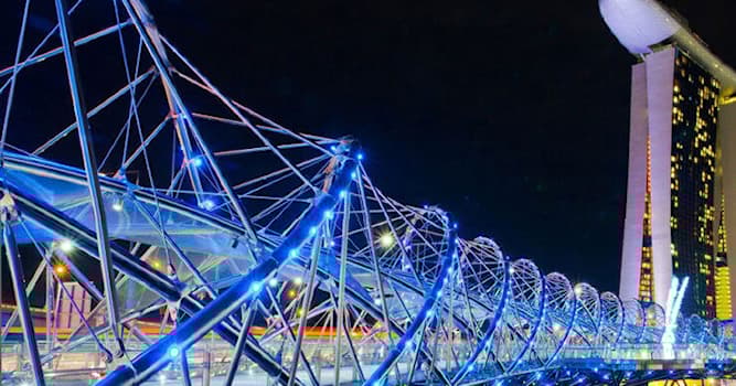 Sociedad Pregunta Trivia: ¿Qué tiene de especial el puente Helix de Singapur?